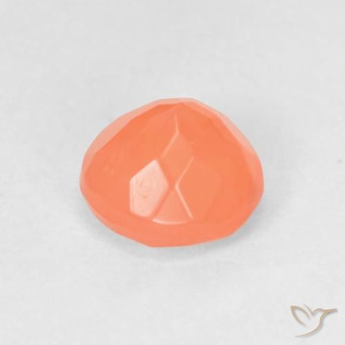 opala de fogo Laranja brilhante Natural 0.64ct, Redondo, Transparente