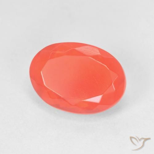 opala de fogo Laranja brilhante Natural 2.29ct, oval, Transparente
