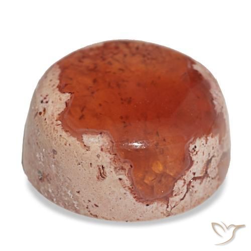 Opala de fogo multicolorido natural 12,24ct, corte redondo, opaco