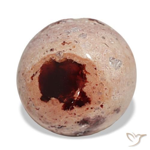 Opala de fogo multicolorido natural 10,30ct, corte redondo, opaco