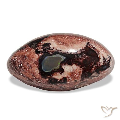 12.75ct multicolorido opala de fogo, marquise, opaco