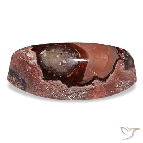 Opala de fogo multicolorido natural 15,89ct, marquise, opaco