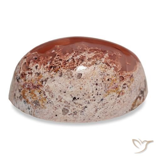 Opala de fogo multicolorido natural 17,33ct, corte oval, opaco