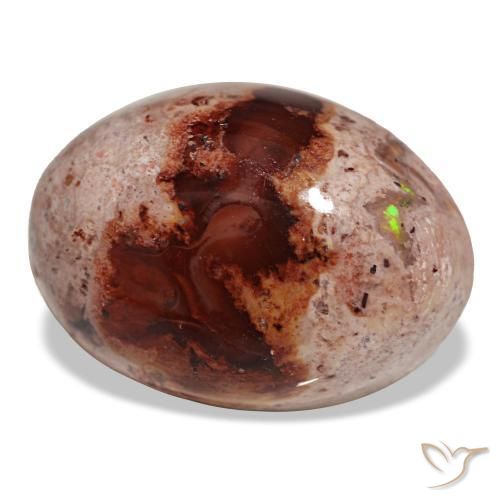 Opala de fogo multicolorido natural 12,94ct, corte oval, opaco