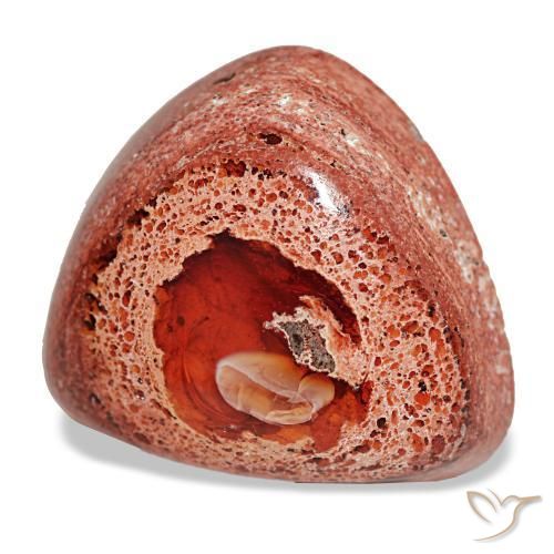 Opala de fogo multicolorido natural 14,63ct, trillion, opaco