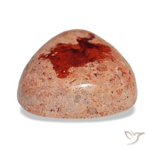 Opala de fogo multicolorido natural 8,34ct, trillion, opaco