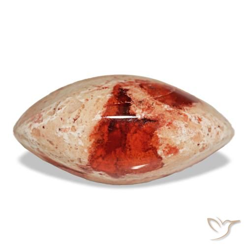 Opala de fogo multicolorido natural 6,24ct, marquise, opaco