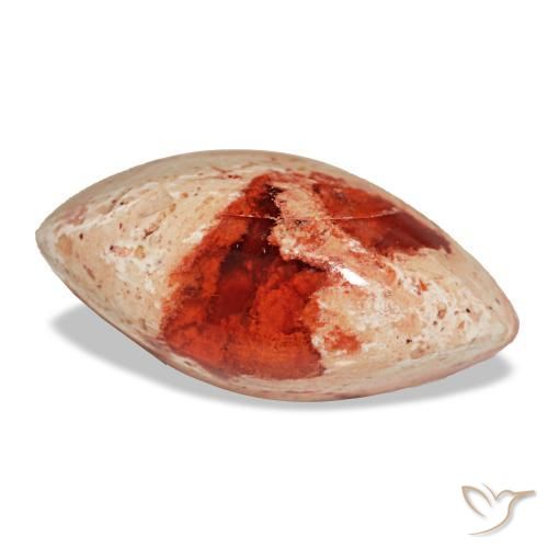 Opala de fogo multicolorido natural 6,24ct, marquise, opaco