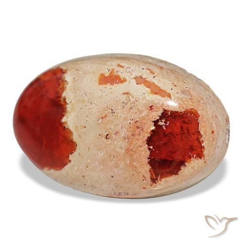 Opala de fogo multicolorido natural 23,11ct, corte oval, opaco
