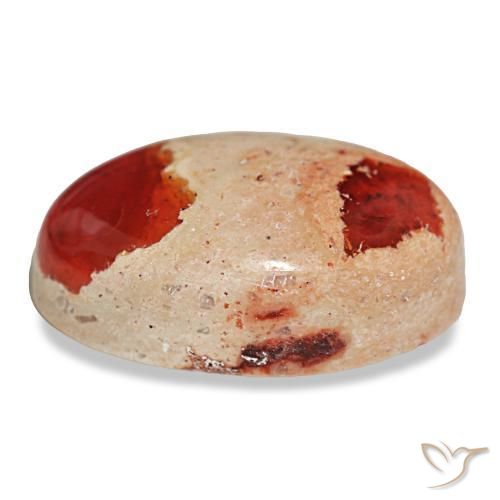 Opala de fogo multicolorido natural 23,11ct, corte oval, opaco