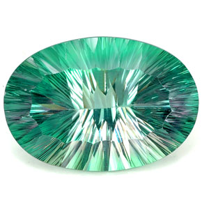 Fluorita multicolorido natural 84,68ct, corte oval, IF