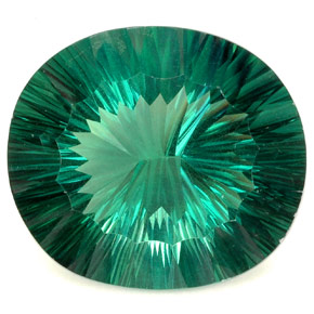 Fluorita verde natural 102,90ct, corte oval, IF
