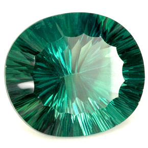 Fluorita verde natural 102,90ct, corte oval, IF