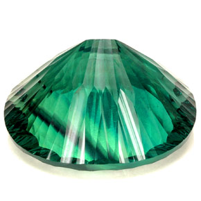 Fluorita verde natural 102,90ct, corte oval, IF