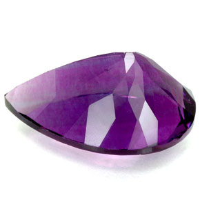 Fluorita violeta natural 11,90ct, formato de pêra, VVS