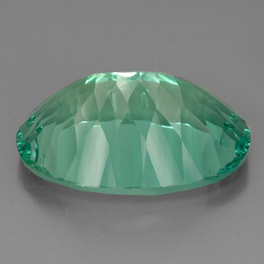 Fluorita verde natural 49,15ct, corte oval, VVS