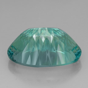 Fluorita verde natural 67,26ct, corte oval, VVS