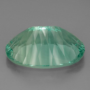Fluorita verde natural 48,96ct, corte oval, VVS-VS