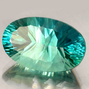 Fluorita multicolorido natural 25,96ct, corte oval, VVS-VS