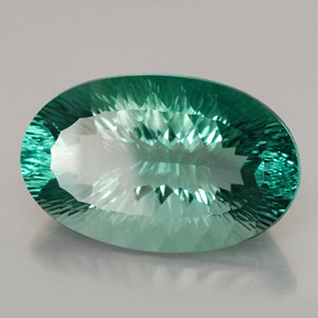 Fluorita multicolorido natural 70,27ct, corte oval, VVS