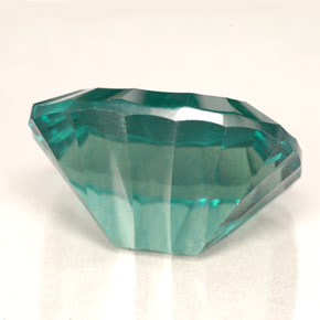 Fluorita verde natural 22,87ct, almofada cortada, VVS-VS