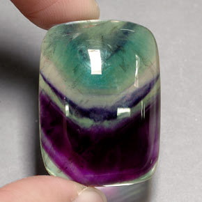 Fluorita multicolorido natural 48,04ct, transparente, transparente/translúcido