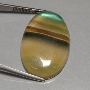 Fluorita multicolorido natural 60,11ct, transparente, transparente/translúcido
