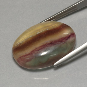 Fluorita multicolorido natural 31,62ct, transparente, transparente/translúcido