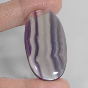 Fluorita multicolorido natural 60,84ct, corte oval, transparente