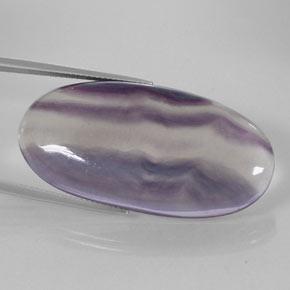 Fluorita multicolorido natural 60,84ct, corte oval, transparente