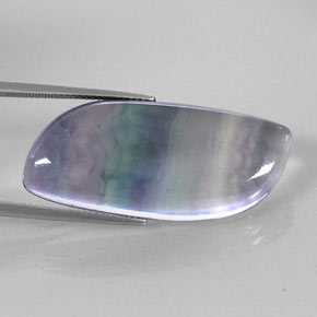 Fluorita multicolorido natural 37,44ct, forma extravagante, transparente