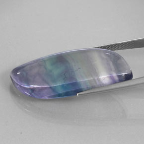 Fluorita multicolorido natural 37,44ct, forma extravagante, transparente