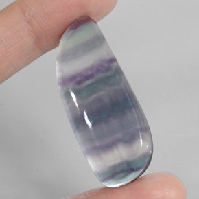 Fluorita multicolorido natural 42,51ct, forma extravagante, transparente