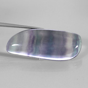Fluorita multicolorido natural 42,51ct, forma extravagante, transparente