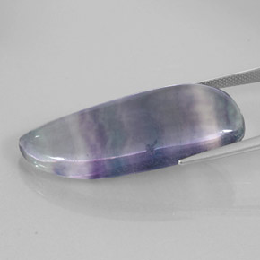 Fluorita multicolorido natural 42,51ct, forma extravagante, transparente