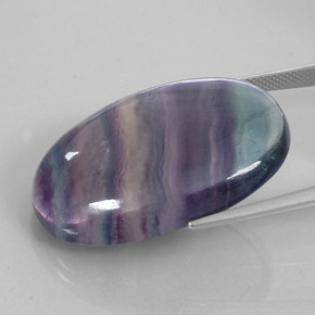 Fluorita multicolorido natural 50,17ct, corte oval, transparente