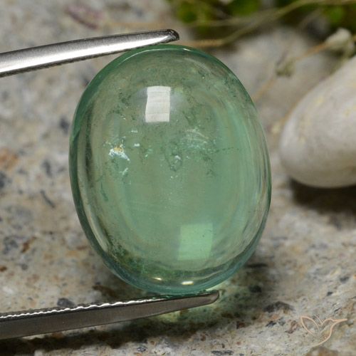 15.94ct Natural Verde Frio Fluorita, oval, Transparente