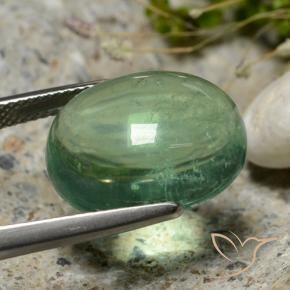 Fluorita Verde Frio Natural 15.94ct, oval, Transparente