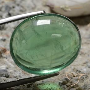 Fluorita Luz verde Natural 25.64ct, oval, Transparente