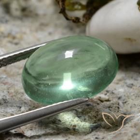 Fluorita Verde claro fresco Natural 8.74ct, oval, Transparente