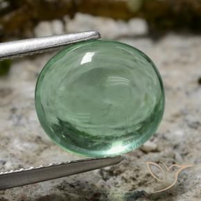 Fluorita Luz verde Natural 4.75ct, oval, Transparente