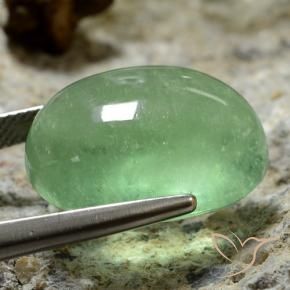 Fluorita Luz verde Natural 27.33ct, oval, Transparente