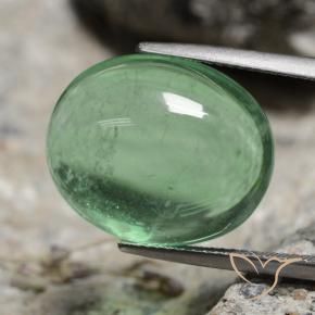 Fluorita Verde médio Natural 21.66ct, oval, Transparente