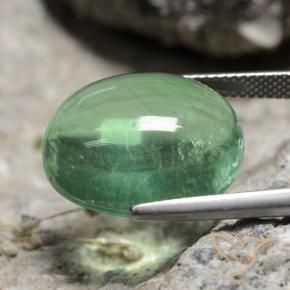 Fluorita Verde médio Natural 21.66ct, oval, Transparente
