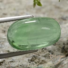 Fluorita Luz verde Natural 7.35ct, oval, Transparente