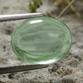 Fluorita Luz verde Natural 4.50ct, oval, Transparente