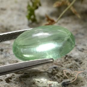 Fluorita Luz verde Natural 4.50ct, oval, Transparente