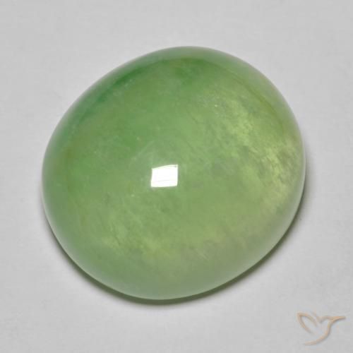 Fluorita verde pêra Natural 26.52ct, oval, Translúcido