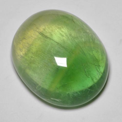 fluorita Verde floresta Natural 37.28ct, Corte Oval, Transparente