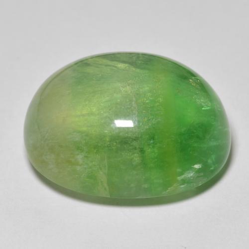 fluorita Verde floresta Natural 37.28ct, Corte Oval, Transparente